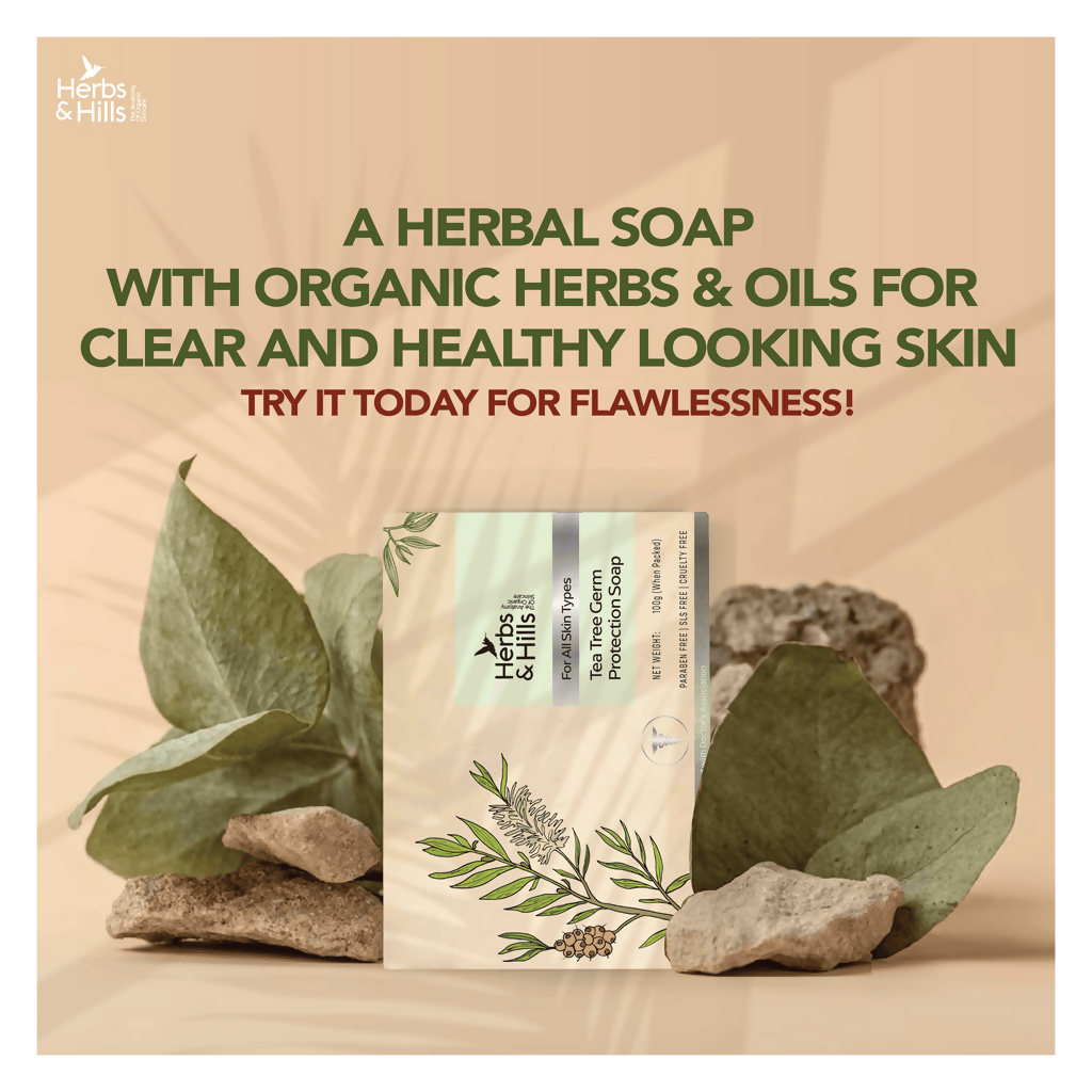 Herbs & Hills Tea Tree Germ Protection Soap | Grocsy