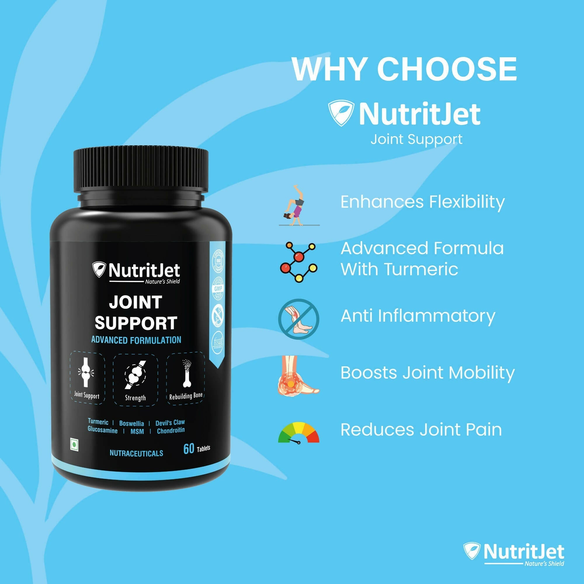 NutritJet Joint Support Tablets | Grocsy