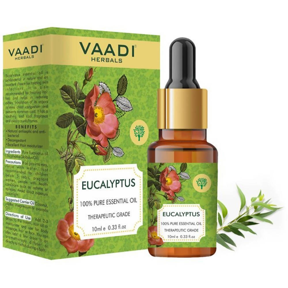 Vaadi Herbals Eucalyptus 100% Pure Essential Oil Therapeutic Grade | Grocsy