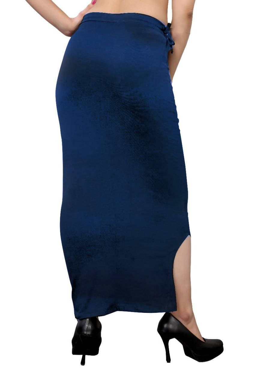 Vamika Navy Blue Cotton Lycra Petticoat | Grocsy