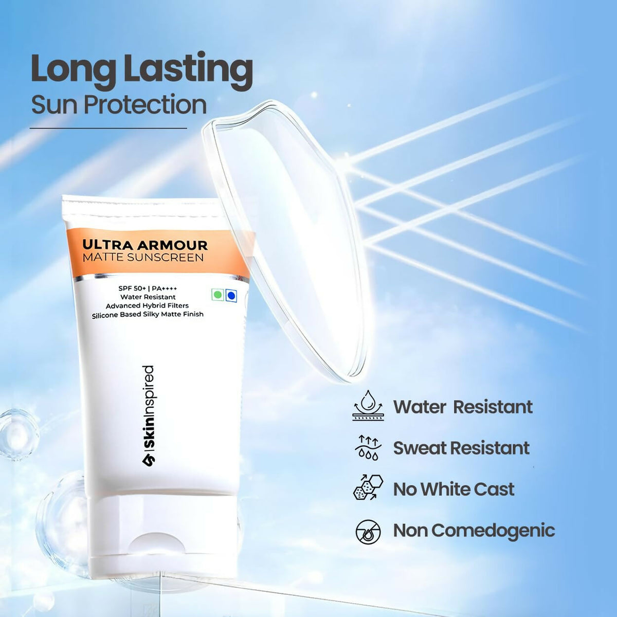 SkinInspired All Skin Ultra Armour Silicone Gel Sunscreen SPF 50+ PA++++ | Grocsy