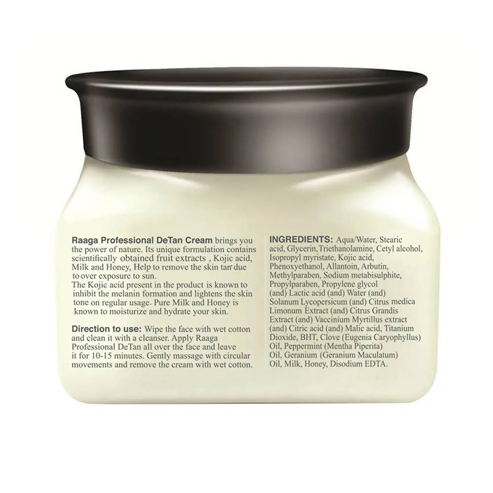 Raaga Professional De Tan Removal Cream With Kojic & Milk | Grocsy