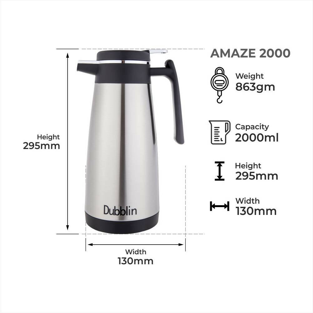 Dubblin Amaze Stainless Steel Kettle | Grocsy