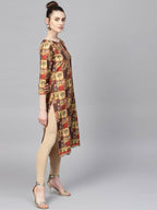 Ahalyaa Women's Traditional wear Kurta - Multi Color | Grocsy