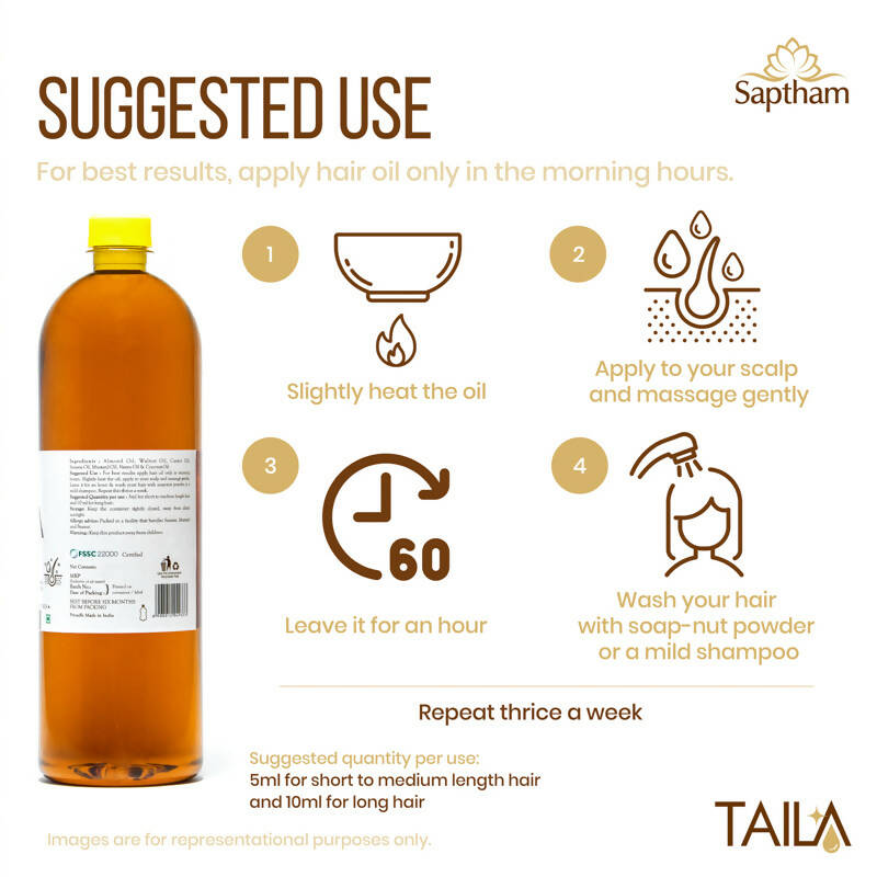 Saptham Taila 100% Natural Hair Oil | Grocsy