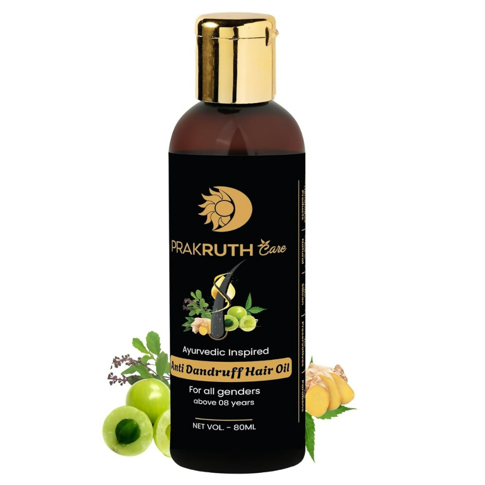 Prakruth Care Ayurvedic Inspired Anti Dandruff Hair Oil | Grocsy