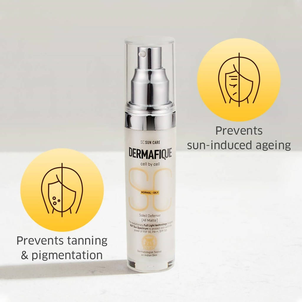 Dermafique Soleil Defense All Matte SPF 50 Sunscreen | Grocsy