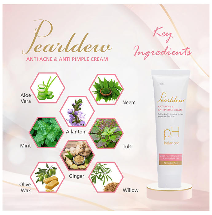 Pearldew Anti Acne & Anti Pimple Cream | Grocsy