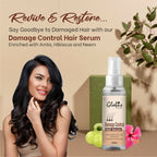 Globus Remedies Damage Control Hair Serum, For Frizzy Hair, Smoothens Rough Ends, Adds Instant Shine,100ml | Grocsy