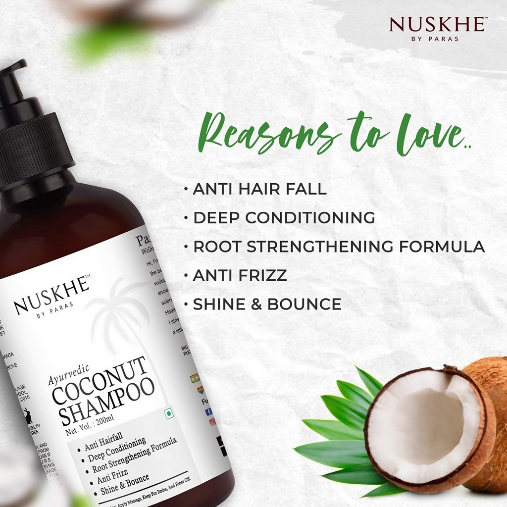 Nuskhe By Paras Ayurvedic Coconut Shampoo | Grocsy
