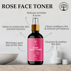 Ivory Natural Rose Facial Toner For Impurities, Soothing Hydration, Balancing Ph & Enhancing Skin Elasticity | Grocsy