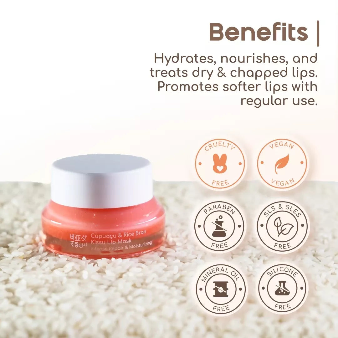 Beyond Rice Capuacu & Rice Bran Kissu Lip Mask | Grocsy