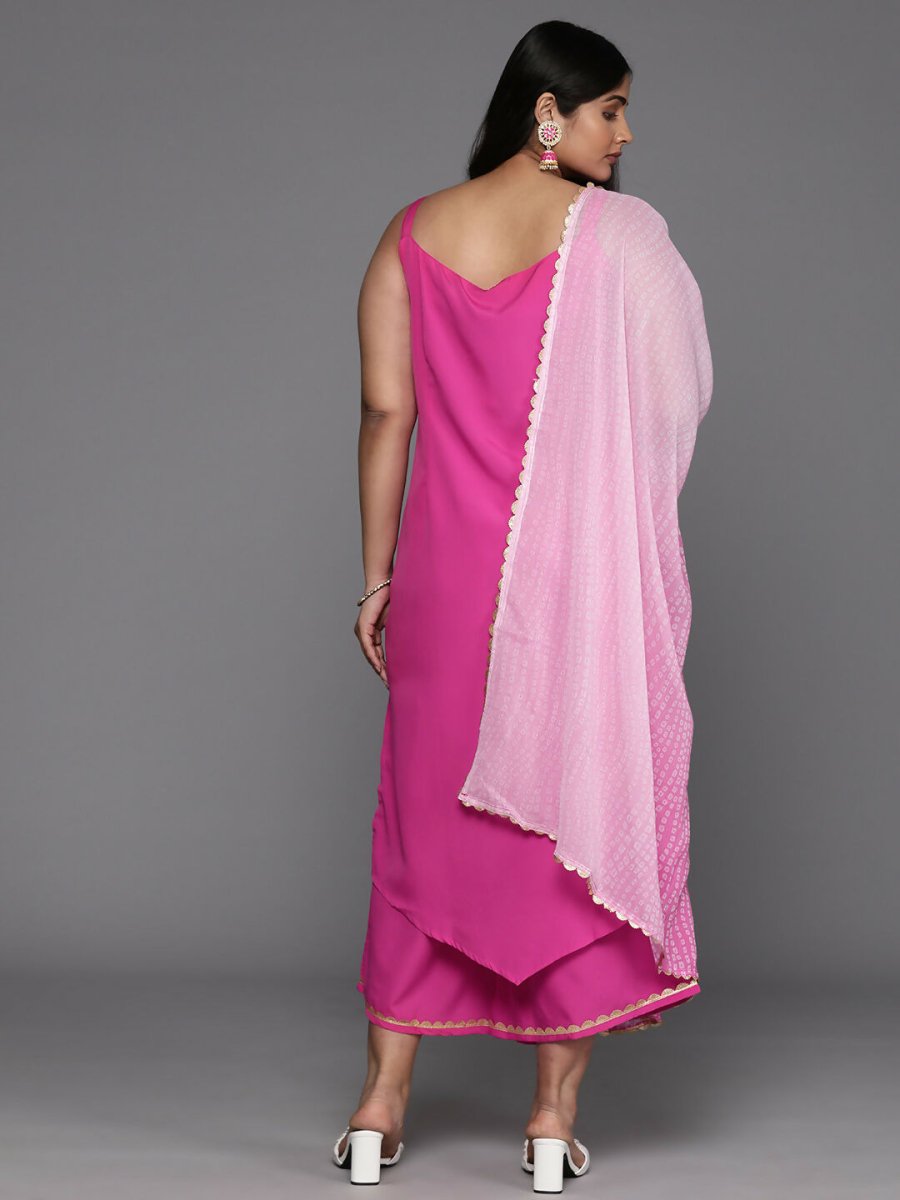 Ahalyaa Women's Traditional wear Kurta Set - Pink | Grocsy