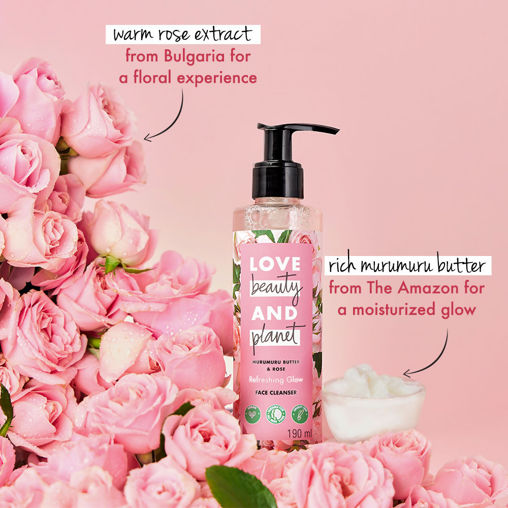 Love Beauty And Planet Murumuru Butter & Rose Face Cleanser | Grocsy