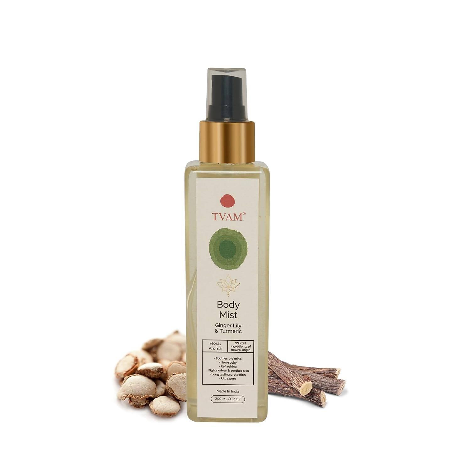 Tvam Body Mist - Ginger Lily & Turmeric | Grocsy