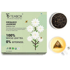 Teabox Organic Jasmine Green Tea Bags | Grocsy