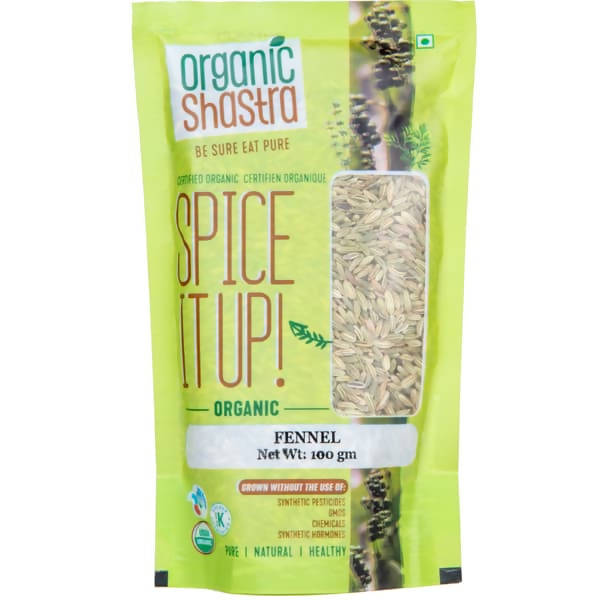 Organic Shastra Fennel Seeds | Grocsy