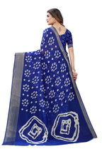 Vamika Beautiful Blue Linen Jari Border Saree (RADHIKA BLUE) | Grocsy