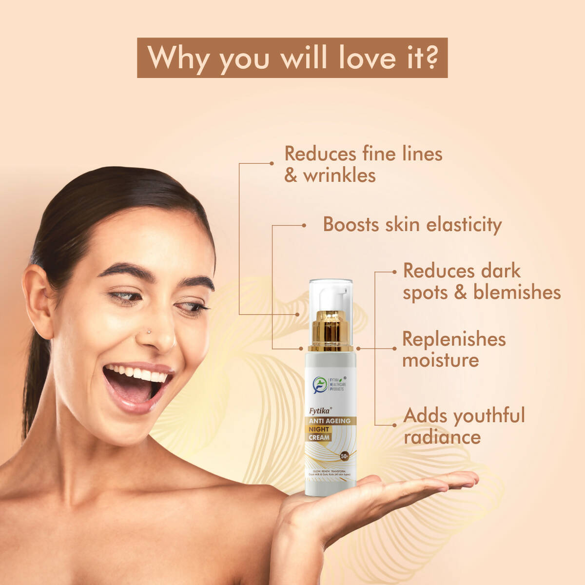 Fytika Anti-Aging Night Cream with Gotu Kola, Saffron and Lotus Flower Extract | Grocsy