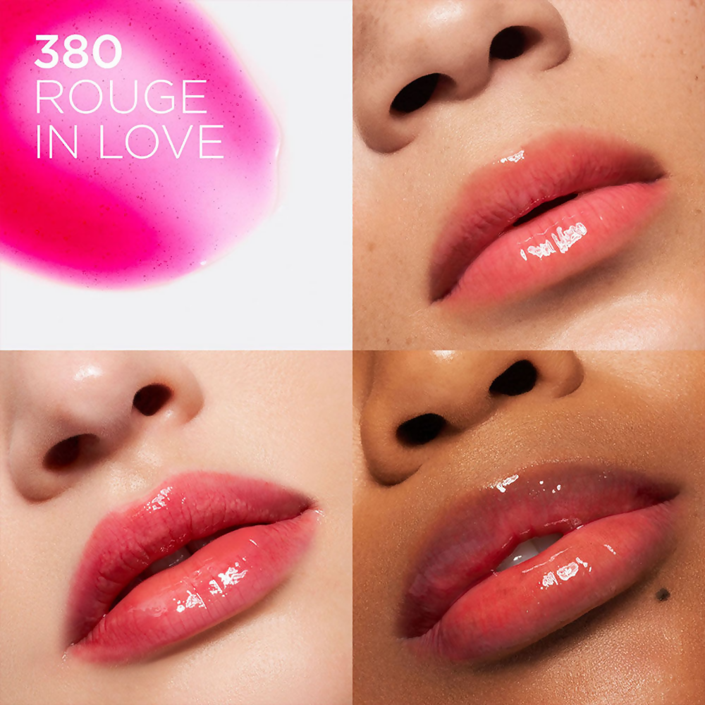 L'Oreal Paris Plump Ambition Hyaluron Lip Oil - 380 Rouge In Love | Grocsy