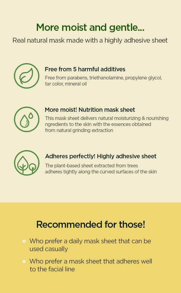 The Face Shop Real Nature Honey Face Mask - Korean Skincare | Grocsy