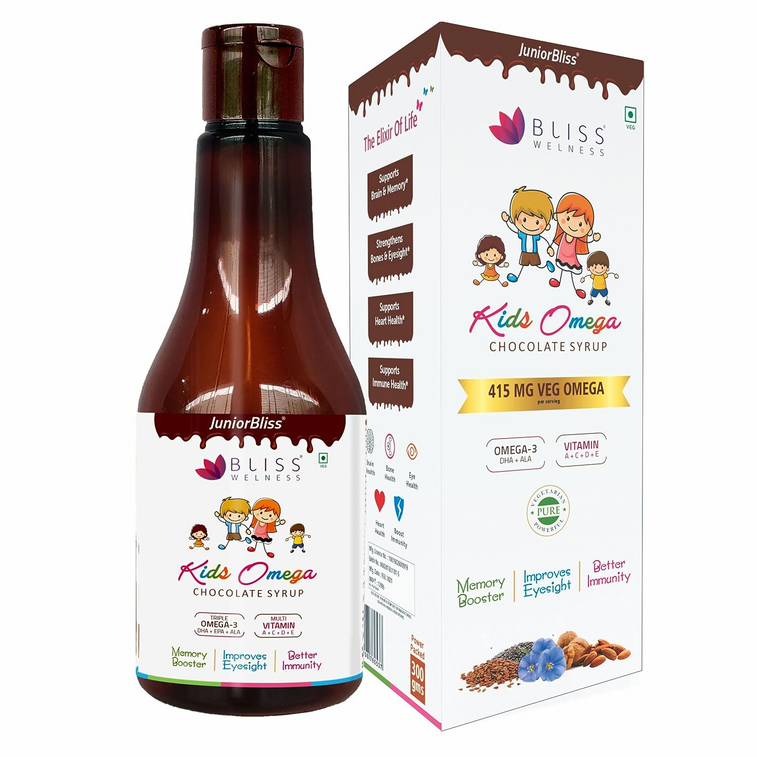 Bliss Welness Junior Bliss Kids Omega Syrup | Grocsy