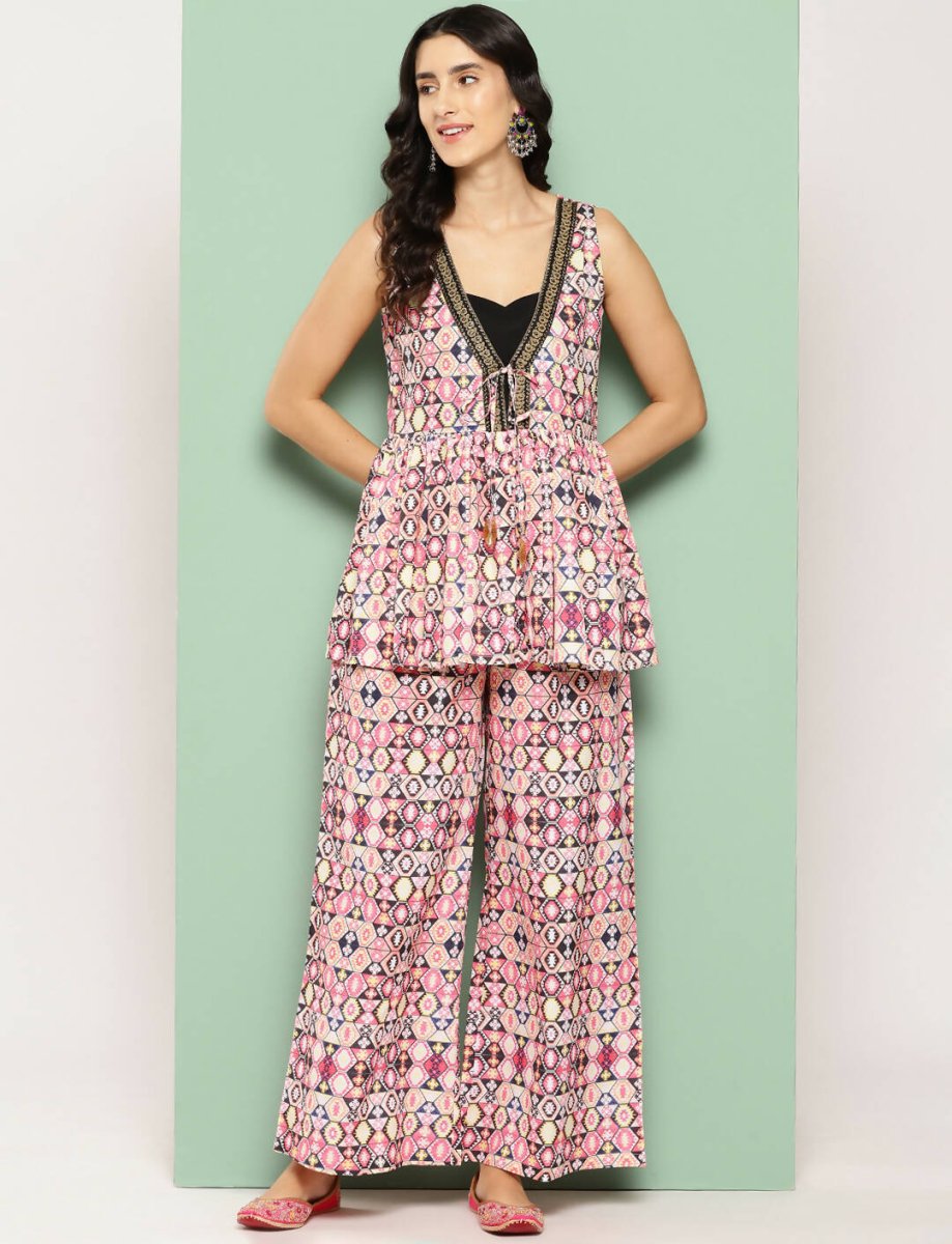 Ahalyaa Women's Traditional Wear Co-ods - Off-white | Grocsy