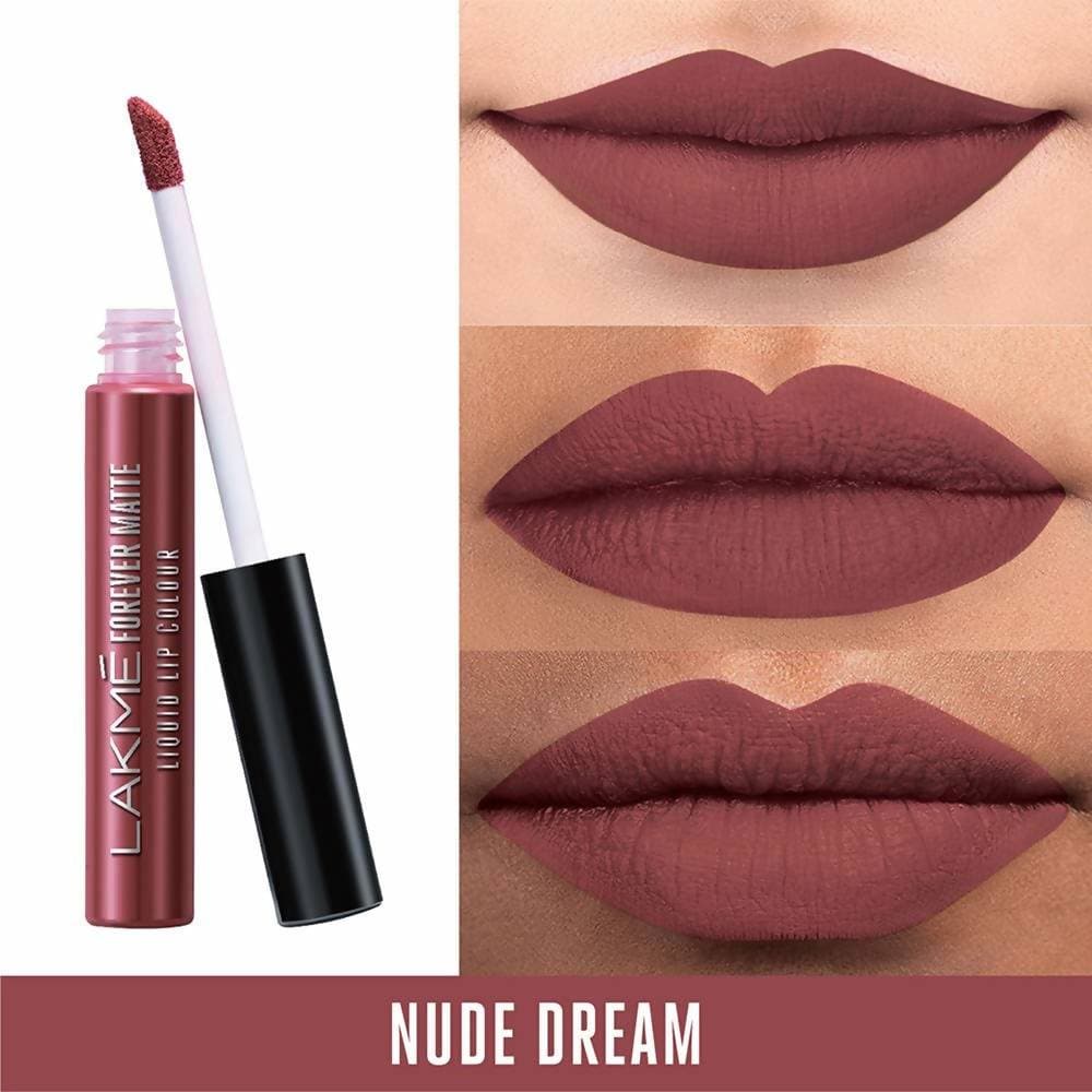 Lakme Forever Matte Liquid Lip Colour - Nude Dream | Grocsy