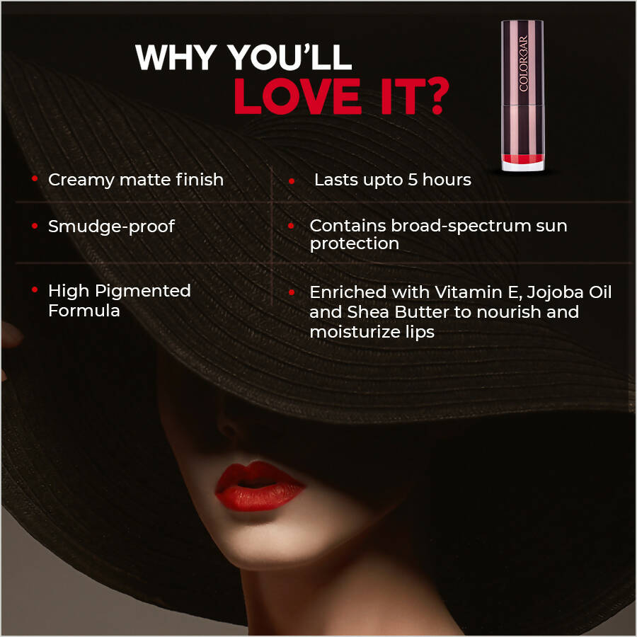 Colorbar Velvet Matte Lipstick All Fired Up 1 | Grocsy