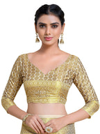 Mimosa Women's Off-White Kanjivaram Art Silk Saree | Grocsy