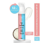 Glamveda Korean Glass Skin Rice & Ceramide Dewy Sunscreen Spf 50 Pa+++ | Grocsy