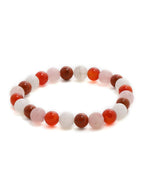 Red Carnelian, Amathyst Beads Bracelet - Ruby Raang | Grocsy