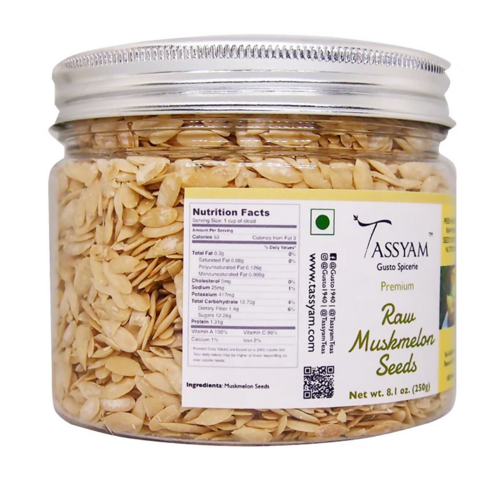 Tassyam Organics Raw Muskmelon Seeds | Grocsy