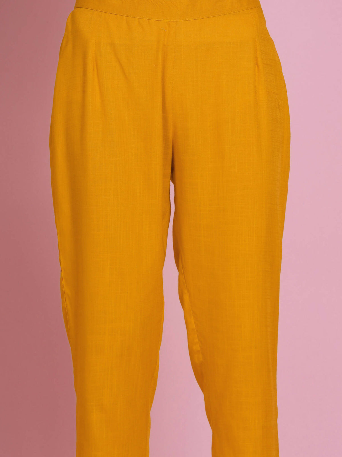 Women Republic Yellow Rayon Boxed Kurta With Pants | Grocsy