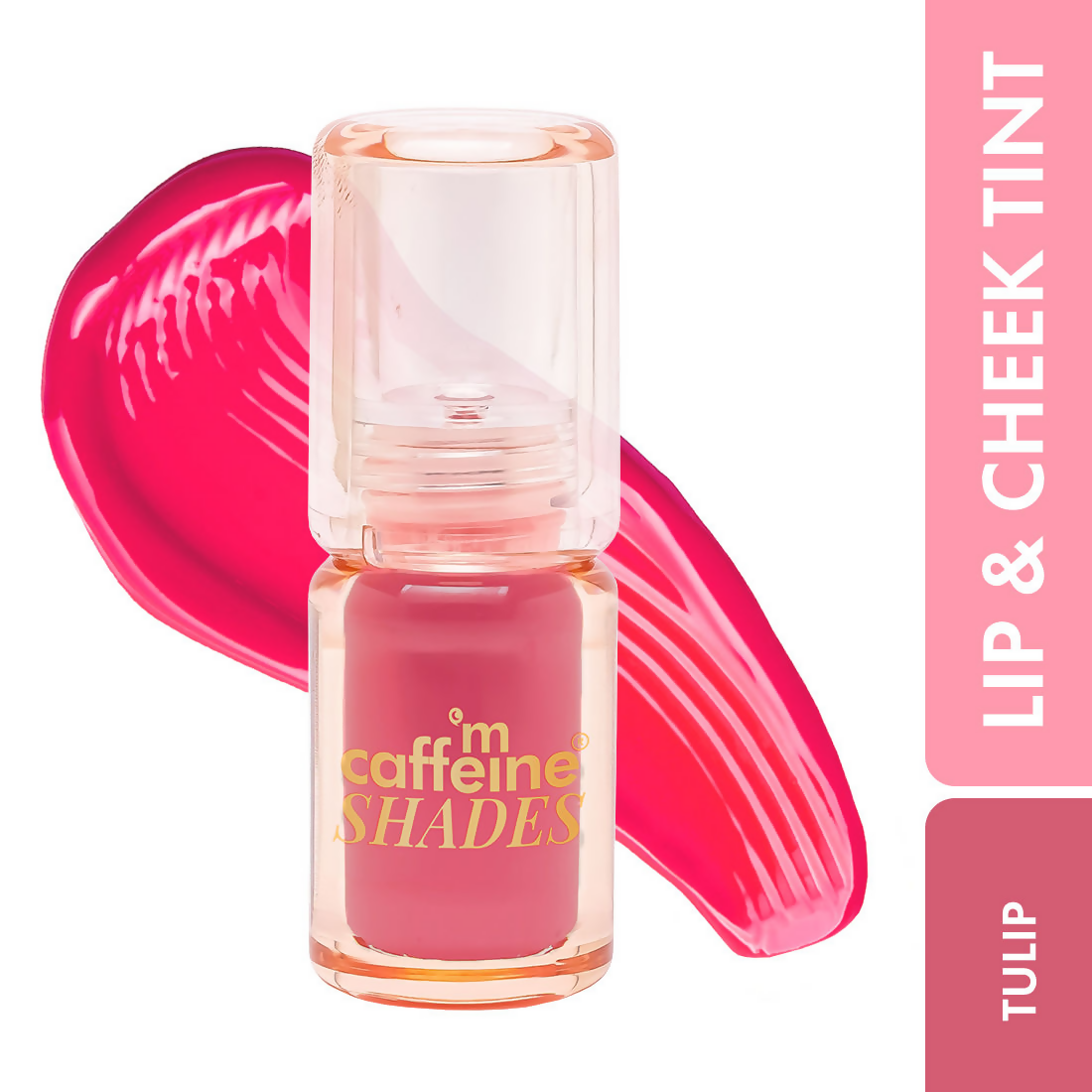mCaffeine Shades Lip & Cheek Glow Tint Longlasting, Blendable, Dewy Finish - Tulip | Grocsy