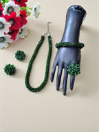 Inhanns Rangshine 4-In-1 Crystal Glam Set - Handmade - Dark Green | Grocsy