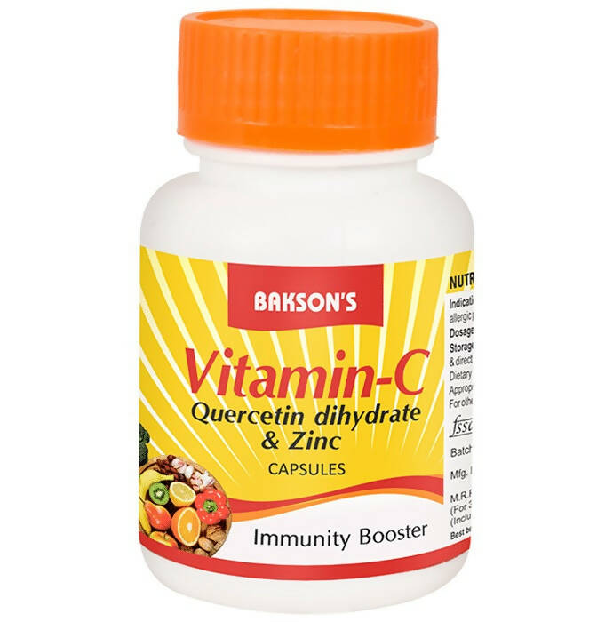Bakson's Vitamin C Plus & Zinc Capsules | Grocsy