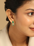 Nuyug 18k Gold Plated Floral Diamond Glow Earrings | Grocsy