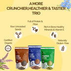 Neuherbs Organic Flax, Chia, and Pumpkin Seeds Combo | Grocsy