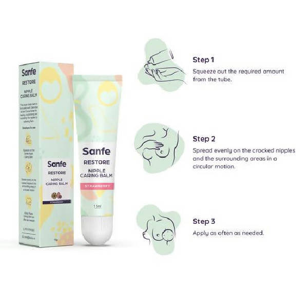Sanfe Restore Nipple Caring Balm (Strawberry) | Grocsy