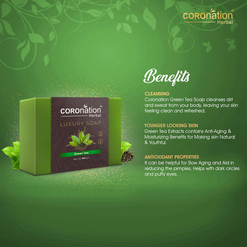 Coronation Herbal Green Tea Luxury Soap | Grocsy