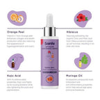 Sanfe Intimate Lightening Serum With Orange Peel + Brightening Intimate Scrub + Brightening Back And Bum Cream | Grocsy