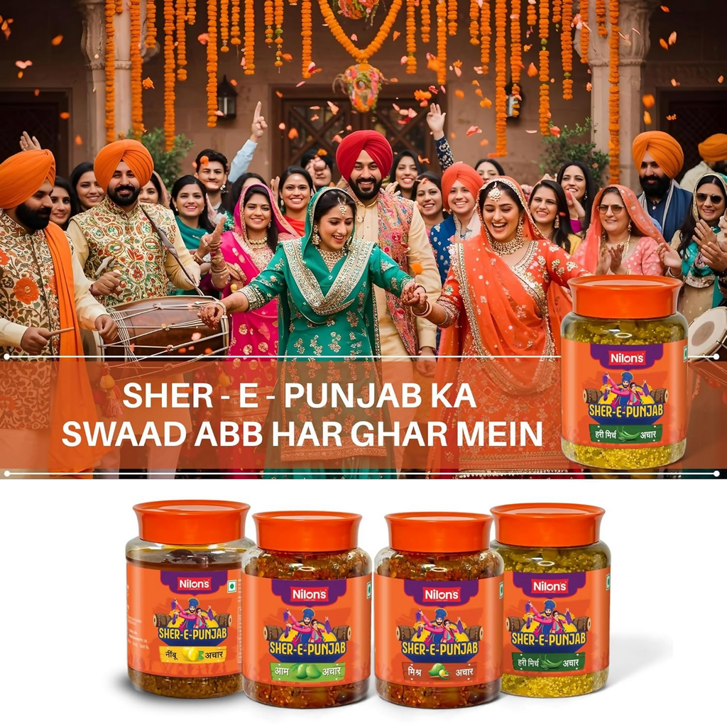 Nilon's SherEPunjab Green Chilli Pickle | Grocsy