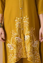 Joban Fashion Mustard Cotton Rayon Kurta Set | Grocsy