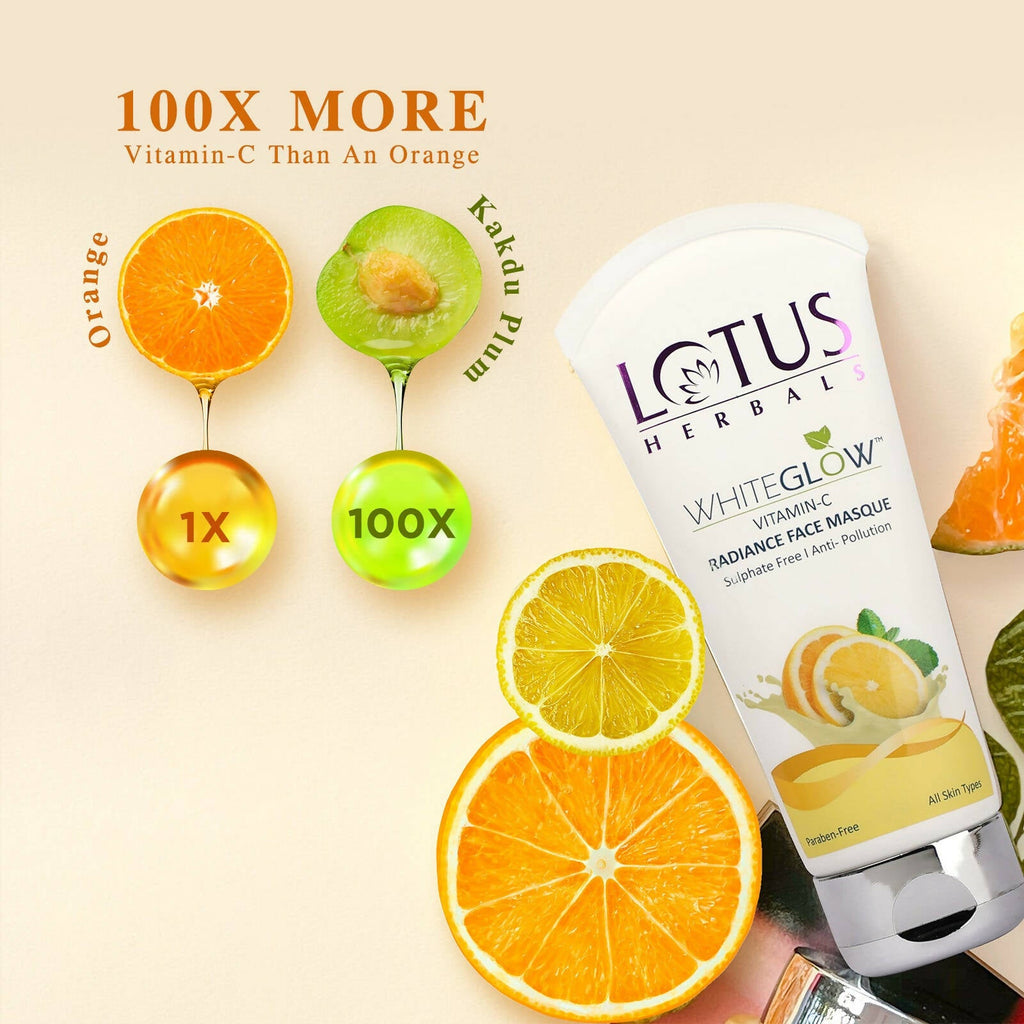 Lotus Herbals WhiteGlow Vitamin-C Radiance Fack Masque | Grocsy
