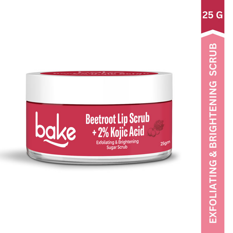 Bake 2% Kojic Acid Beetroot Lip Scrub For Dark Lips & Pigmentation | Grocsy