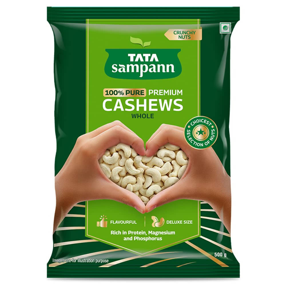 Tata Sampann Premium Cashews Whole | Grocsy