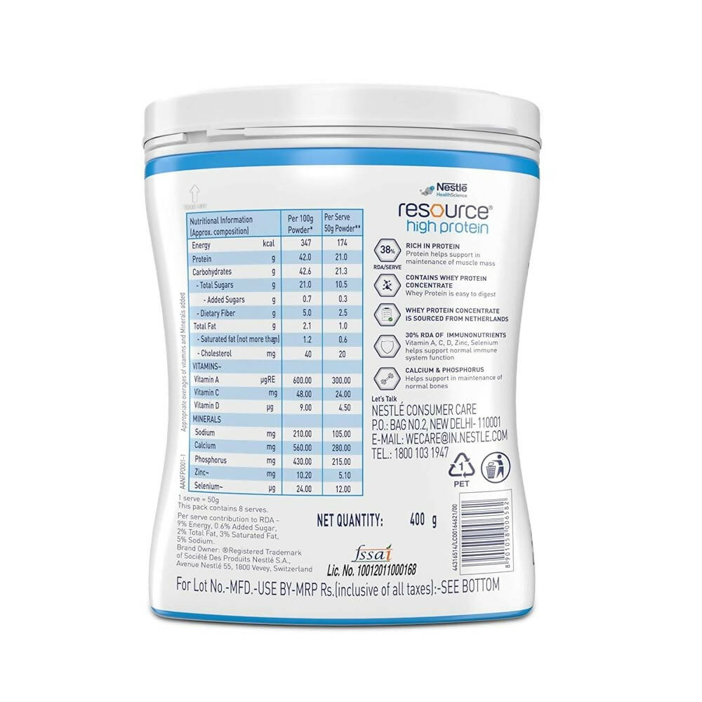 Nestle Resource High Protein - Vanilla Flavor | Grocsy