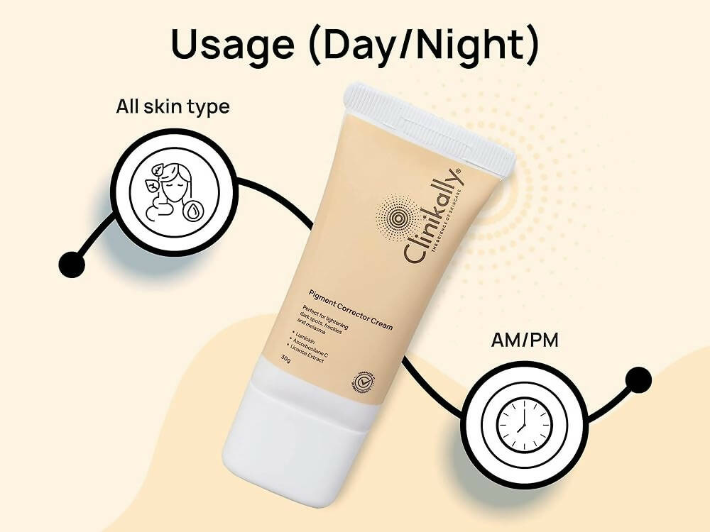 Clinikally Pigment Corrector Cream | Grocsy