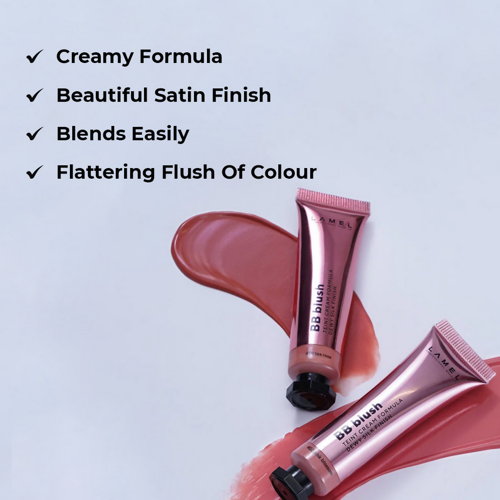 Lamel BB Blush For Dewy Silk Finish - 404 Hot Lava | Grocsy